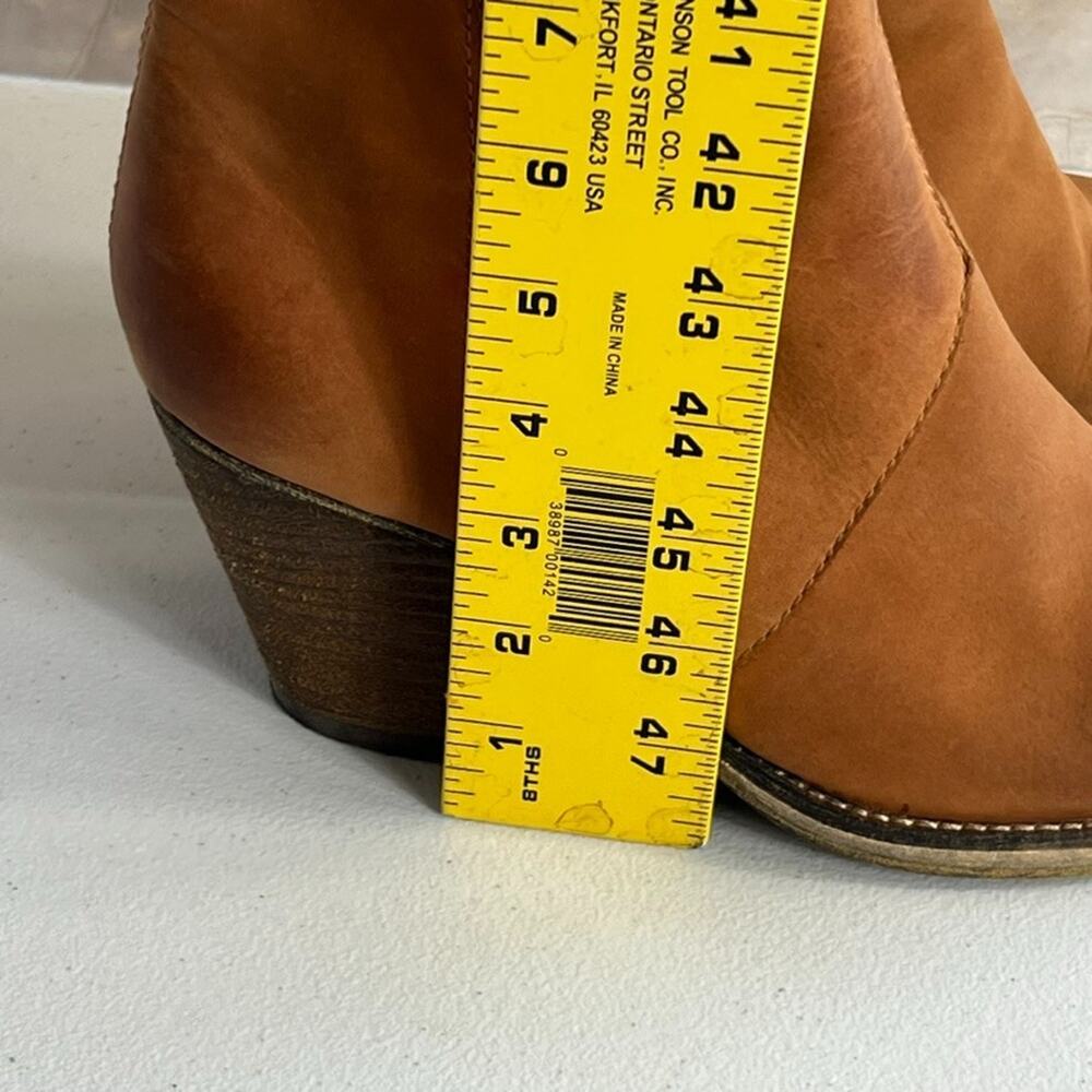 Steven Paradoxx Boots Women's Size 10 Brown Matte Leather Zip Ankle Booties - Picture 6 of 13